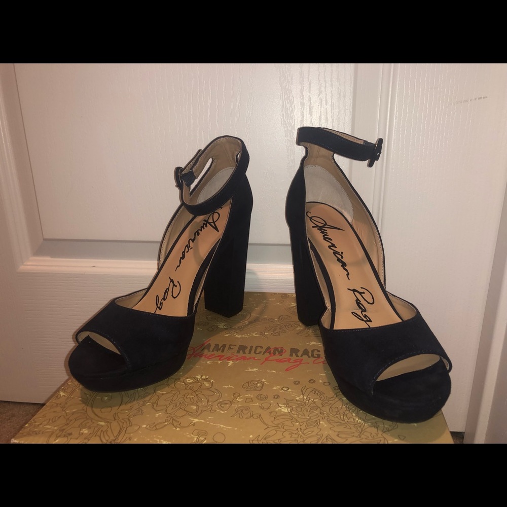 American Rag Navy Blue Heels